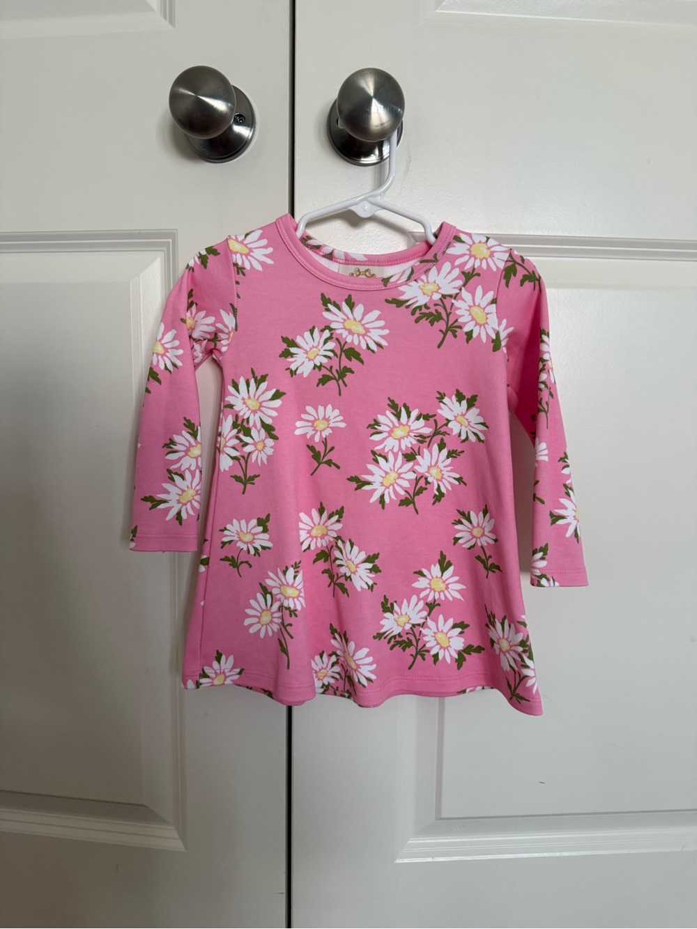 Tbbc Girls' Pink Floral Long-Sleeve dress
